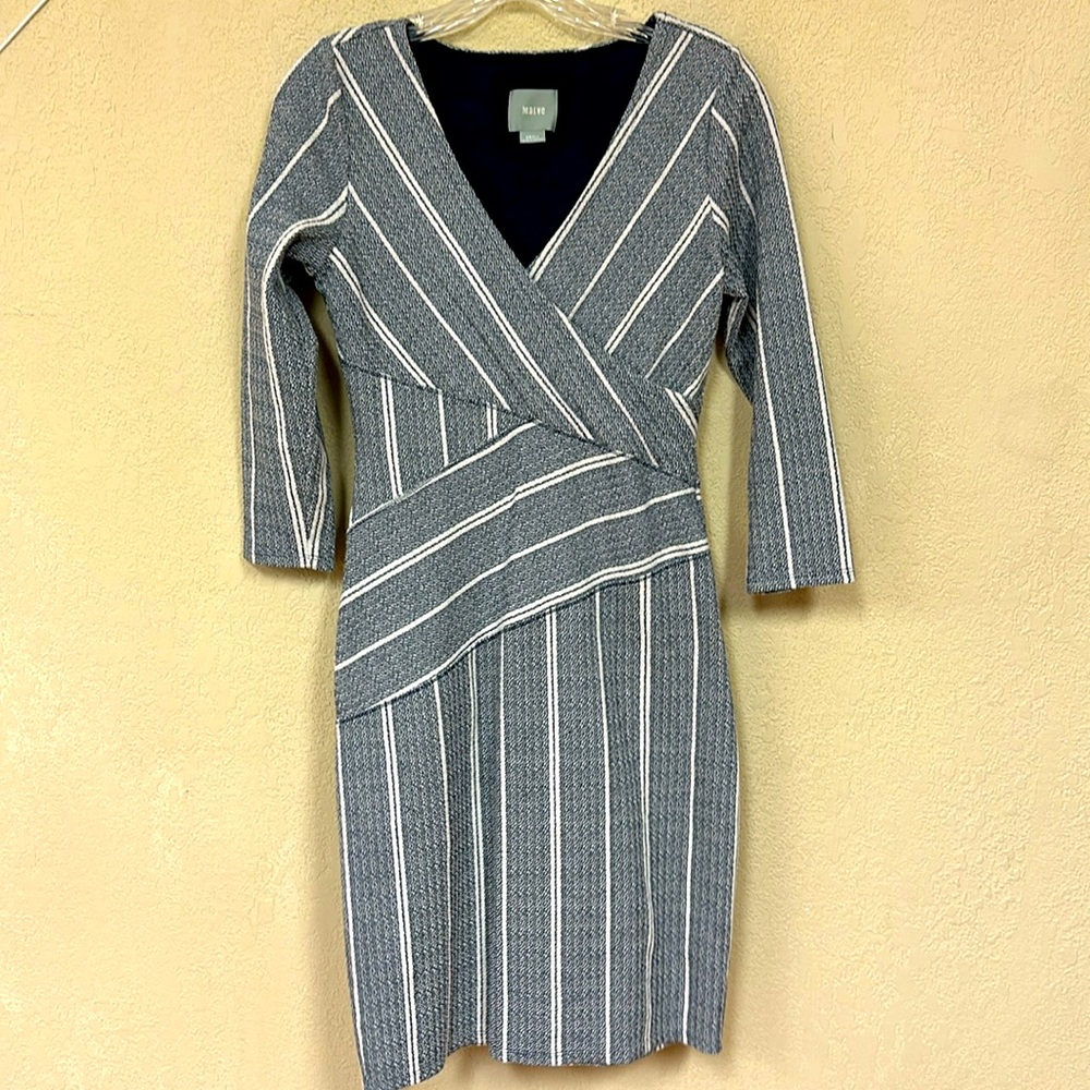 Maeve Anthropologie Amelia Column Striped Dress size Small